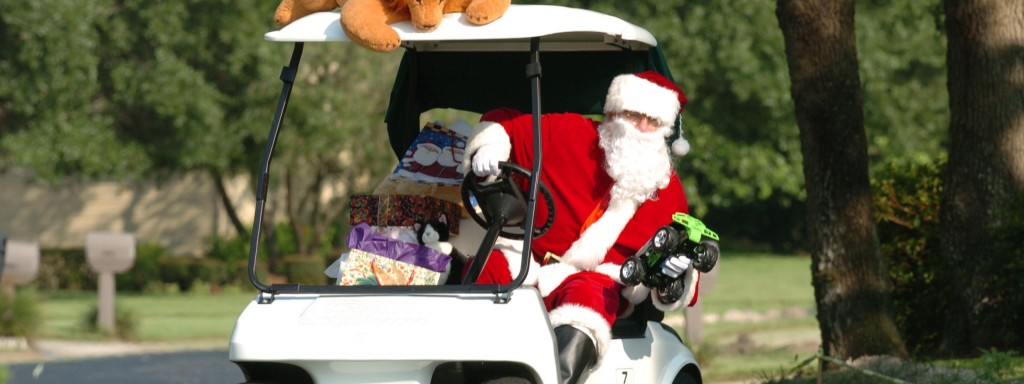 Santa on buggy